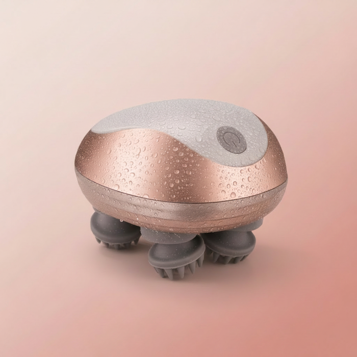 Rose gold scalp massager